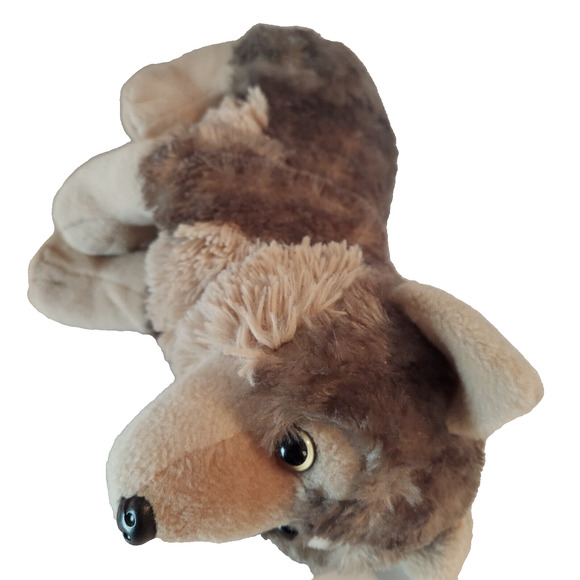 Wild Republic Timber Wolf Plush Stuffed Animal Brown Grey Plushie Toy 12” - Picture 9 of 11